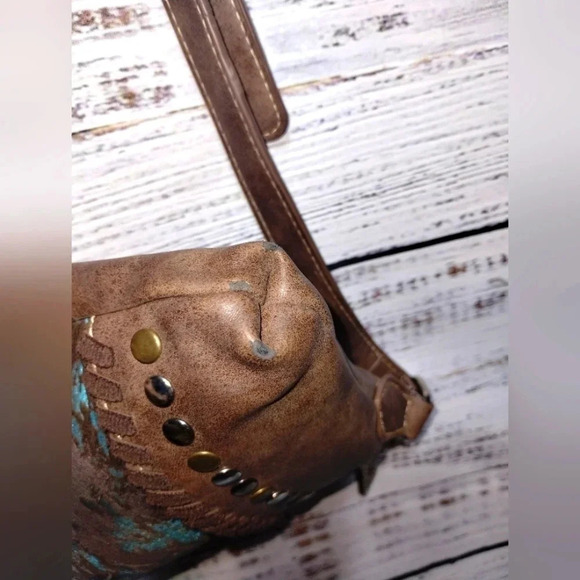 Trinity Ranch Montana West Hair On Cowhide Leather Crossbody Bag‎ Western Fur - Picture 6 of 14